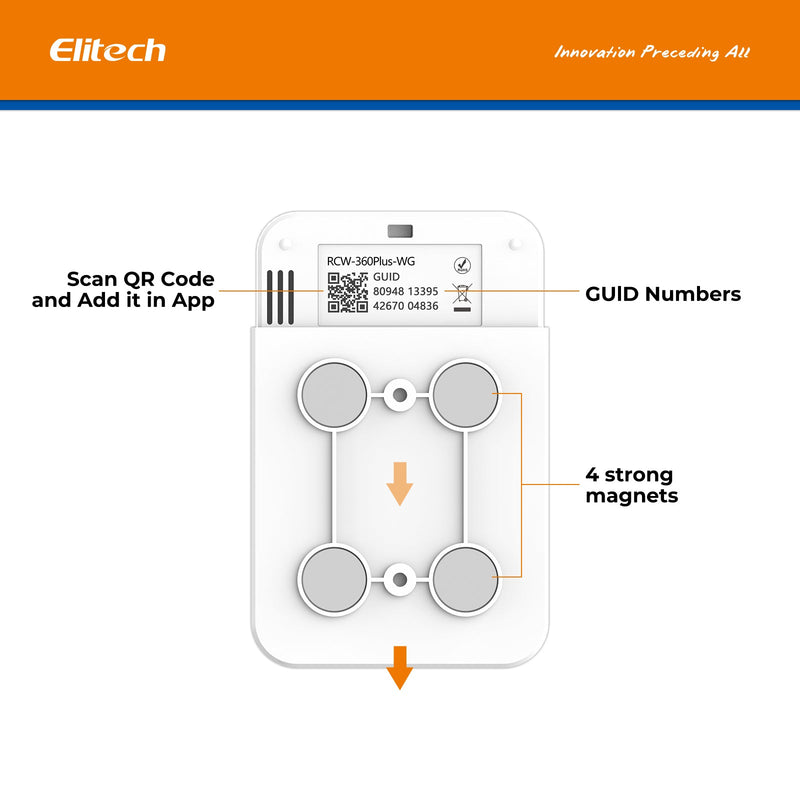 Elitech WiFi + 4G Cellulari Real - Time Digital Temperature Humidity Light Data Logger with Diverse Replaceable Probes(Sold Separately), 100,000 Points, Cloud Data Storage, SMS/Email/APP/Web Alarm, TFT Color Screen, RCW - 360Plus - WG - DC - Elitech Technology, Inc.