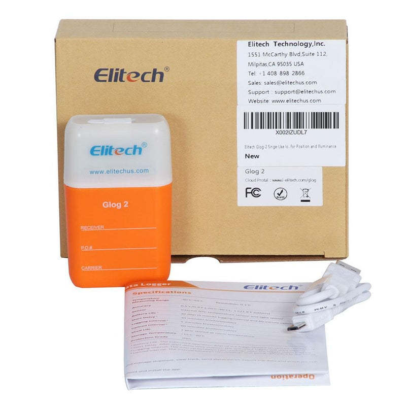 Elitech Glog-5 Singe-Use IoT Temperature Data Logger for Position and Illuminance - Elitech Technology, Inc.