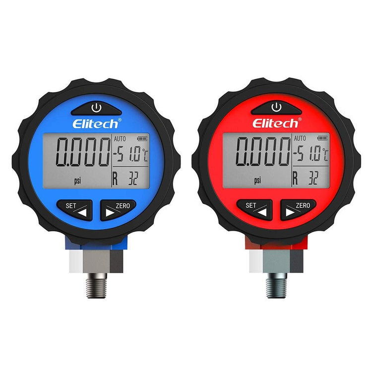 Elitech PG-30Pro Series Digital AC Pressure Gauge Low/High - Elitech Technology, Inc.