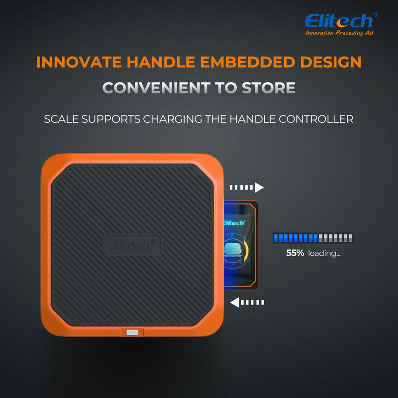 Elitech SRL-100 Intelligent HVAC Refrigerant Scale Lightweight Ultra Thin Maximum weight: 220lb (100kg) - Elitech Technology, Inc.