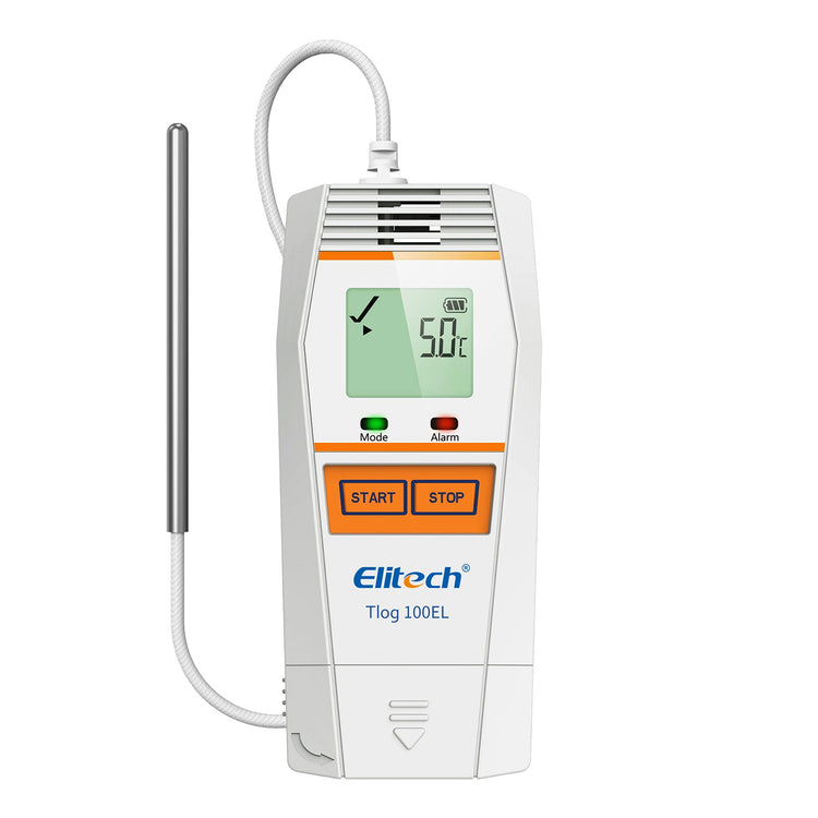 Elitech Tlog 100EL Ultra Low Data Logger Temperature Recorder Cold Chain Dry Ice PDF Report USB Port 32000 Points - Elitech Technology, Inc.