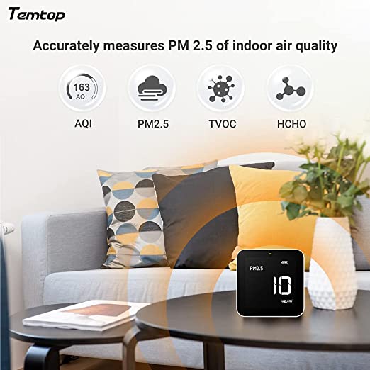 Temtop M10 Real-time Air Quality Meter for PM2.5 TVOC HCHO AQI - Elitech Technology, Inc.