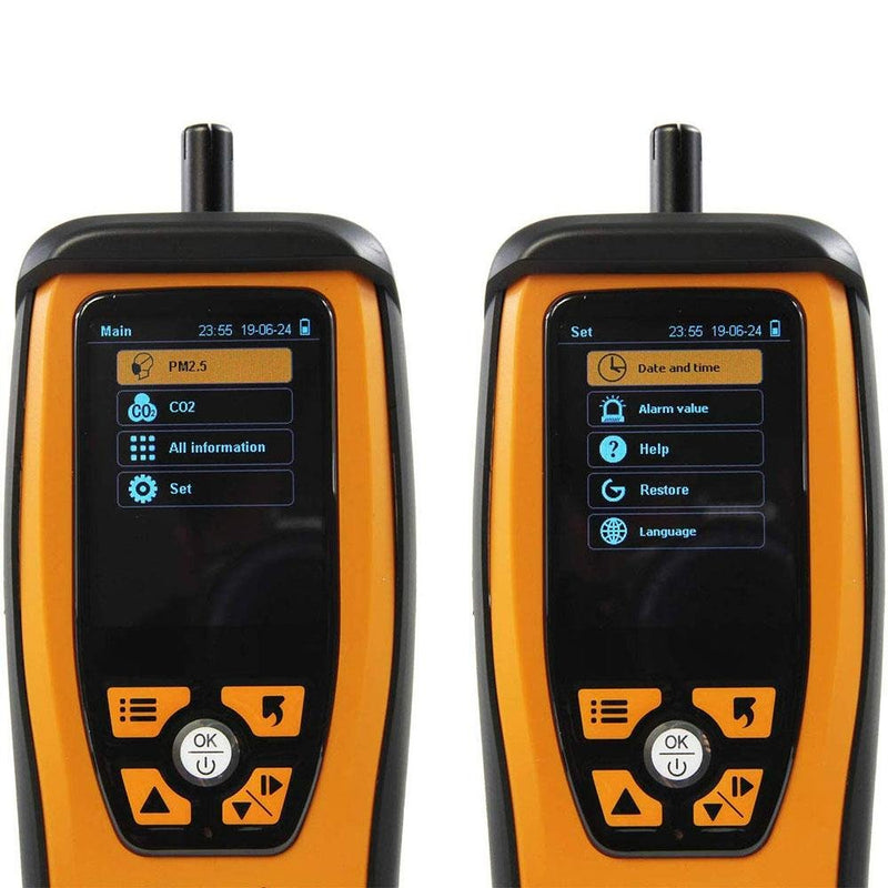 Temtop M2000C Indoor and Outdoor Air Quality Monitor Professional PM2.5/PM10/CO2 Monitor - Elitechustore