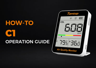 How to operate Temtop Indoor Air Quality Monitor C1