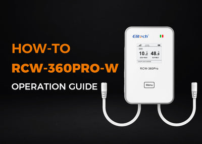 How to use the Elitech RCW 360Pro-W data logger?