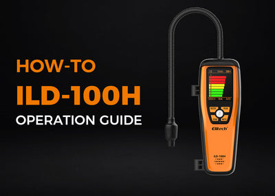 How to Working with Elitech Heated Diode Leak Detector ILD-100H？