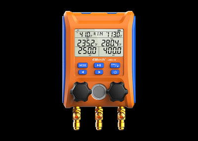 Introducing Elitech LMG-10 Digital Manifold Gauge Intelligent Pressure Gauge Kit HVAC