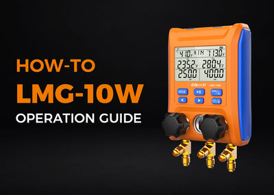 How Elitech digital manifold gauge works LMG-10W?