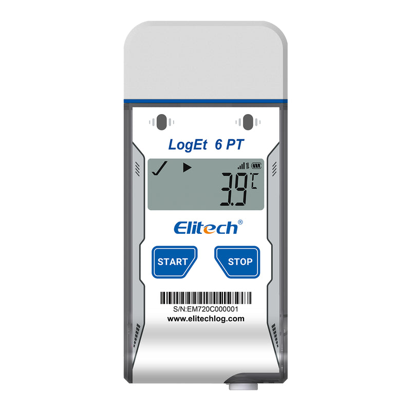 Elitech Dry Ice Single-use USB Temperature Data Logger -85℃~50℃, 30 Days(Logging interval 5 min), 16000 Points, Shadow Data, PDF Report, LogEt 6 PT