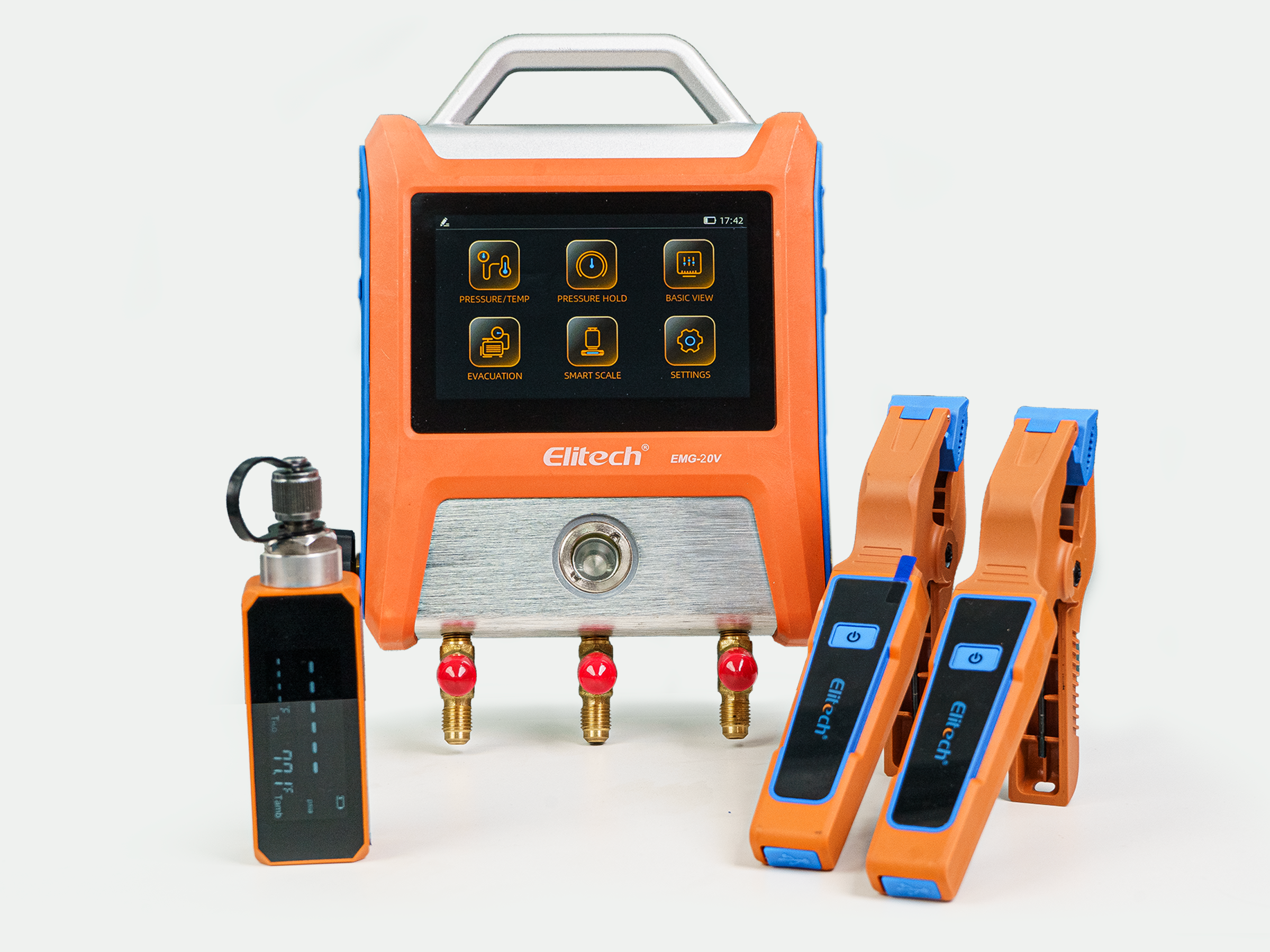 EMG-20V Intelligent HVAC Digital Manifold+VGW-Mini Vacuum Microns