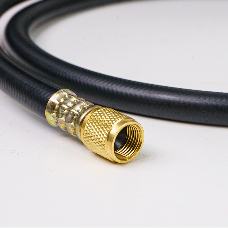 (Pre-order)Elitech Hvac Vacuum Hose,Fittings 3/8" x 3/8",Heavy Duty Charging Vacuum Hose,Working Pressure: 600 (Psi),Burst Pressure: 3000 (Psi), 5 Ft, Black, For R134A, R404A, R22 and Common Refrigerants