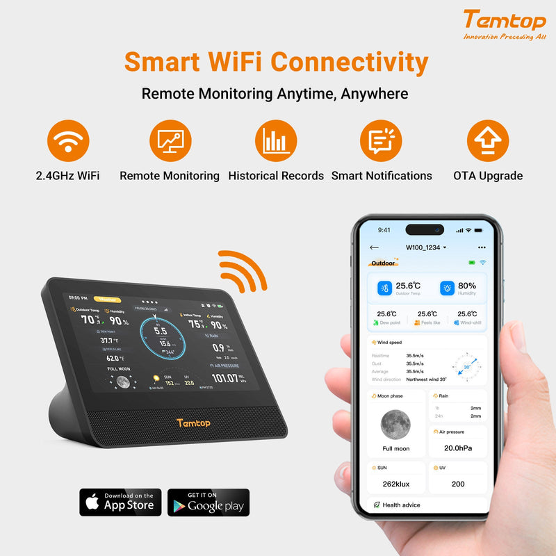 Temtop_W100_WiFi_Weather_Station_with_Air_Quality_Monitor_7_Touchscreen_Indoor_Outdoor_Weather_Station_PM2.5_PM10_CO2_TVOC_Monitor_Rain_Gauge_Wind_Speed_Direction_UV_AQI_Forecast