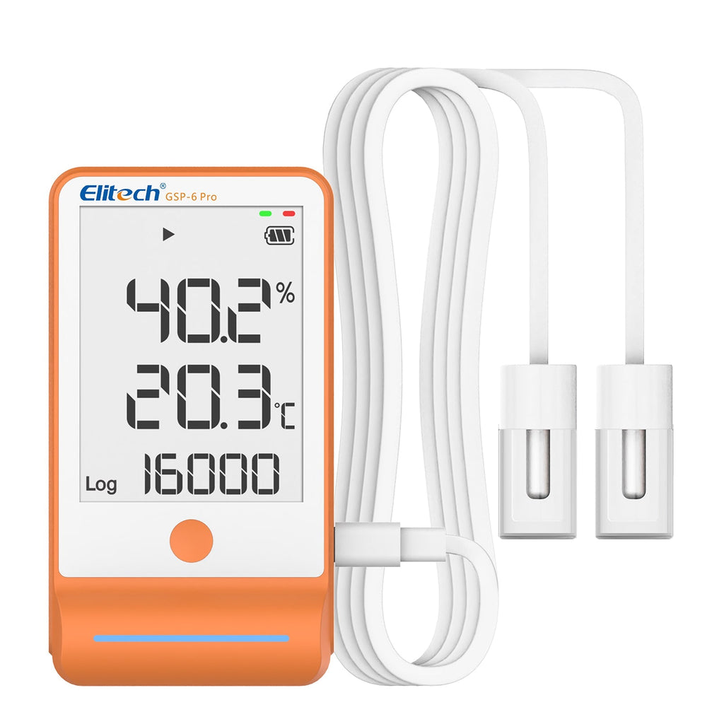 Elitech GSP-6G Digital Data Logger with Detachable Buffered Probe ...