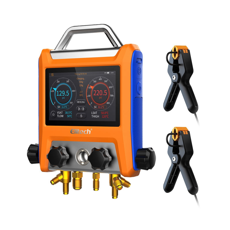 Elitech EMG Series Intelligent HVAC Digital Manifold with 5” Smart Touch Screen - Elitech Technology, Inc.