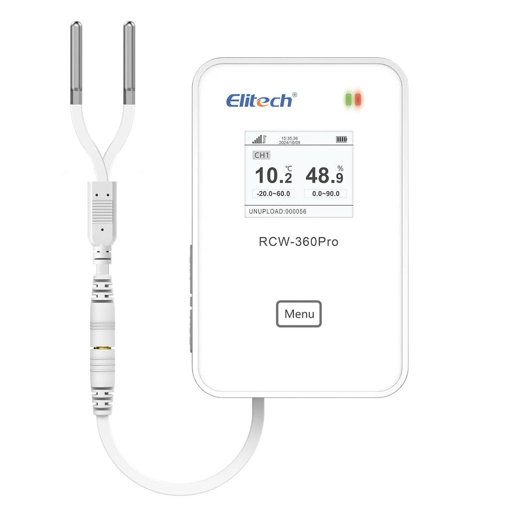 Elitech Sensor Elitech RCW-360Pro 【Two Temperature Probes】Probe Length: 5m(16.4ft). M ...