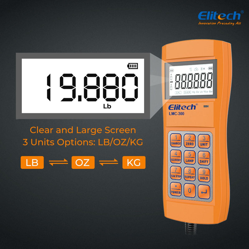 Elitech LMC-200 Electronic HVAC Refrigerant Charging Weight Scale Wired Remote 220lbs/100kgs - Elitech Technology, Inc.