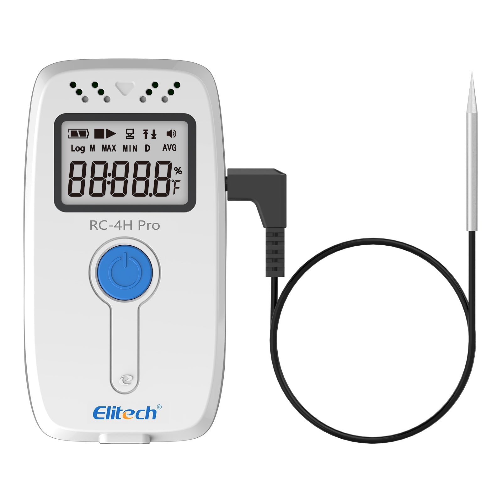 Elitech PDF USB Digital Temperature Data Logger Reuseable Recorder DDL 64000 Points High Accuracy, Shadow Data, Built - in Buzzer, Auto PDF CSV Report, Windows/MacOS Software, RC - 4 Pro, RC - 4H Pro - Elitech Technology, Inc.