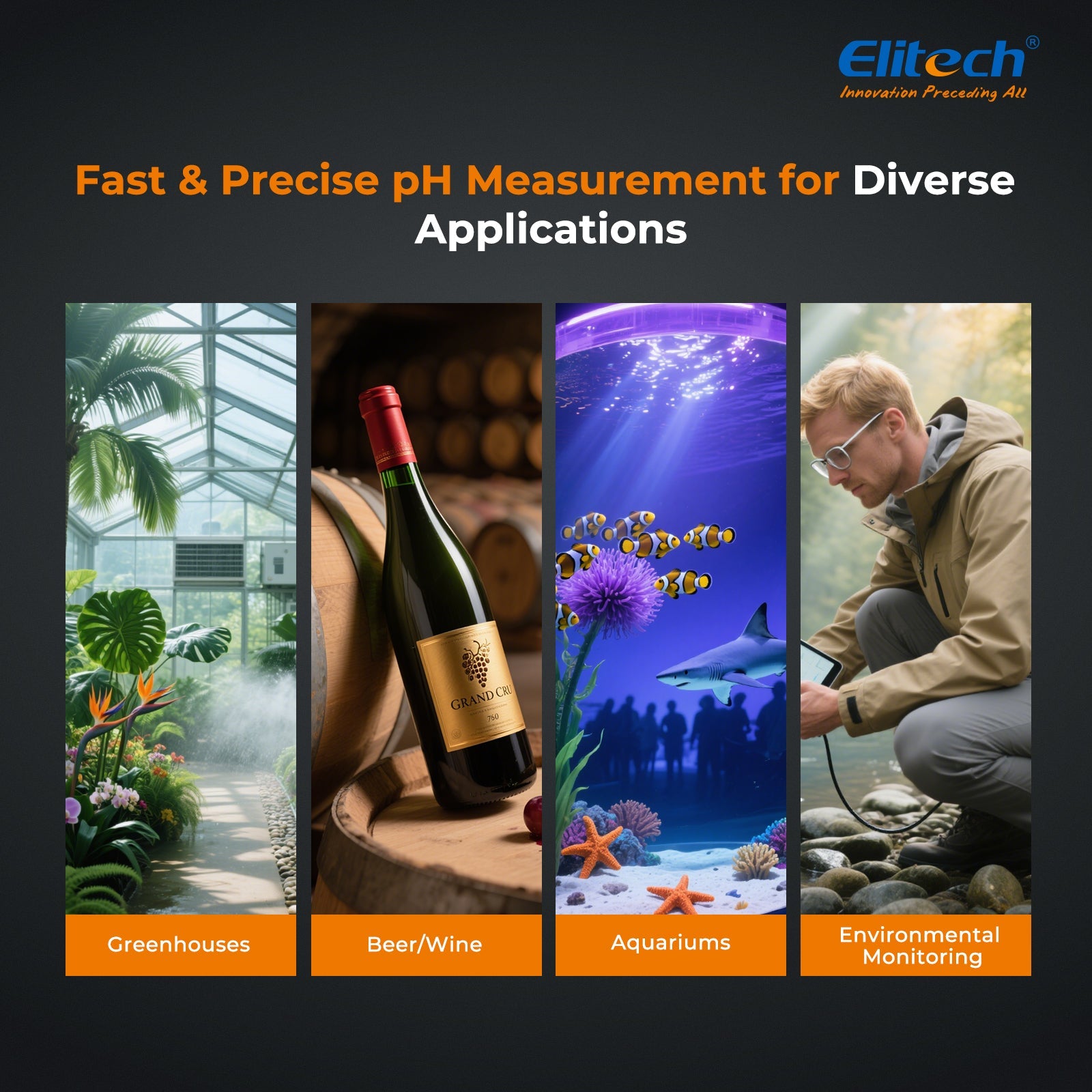 Elitech pH Pen Meter with Calibration Supplies,Reliable Digital Tester for pH, Temperature in Growing Solutions, Optimal Plant Health and Yield - Elitech Technology, Inc.