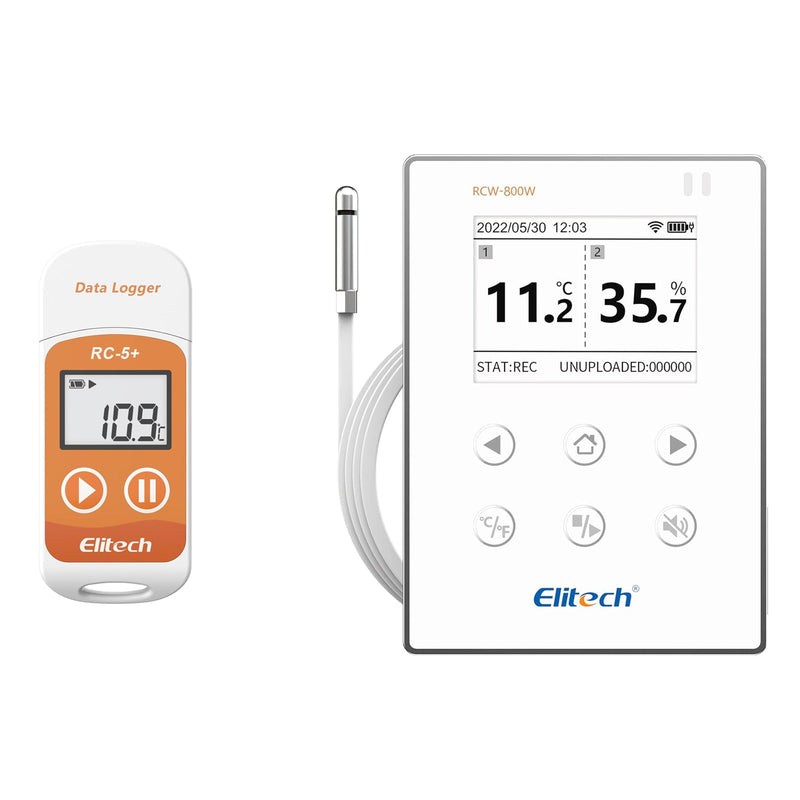 Elitech RC-5+Digital PDF USB Temperature Data Logger +Wireless Digital ...