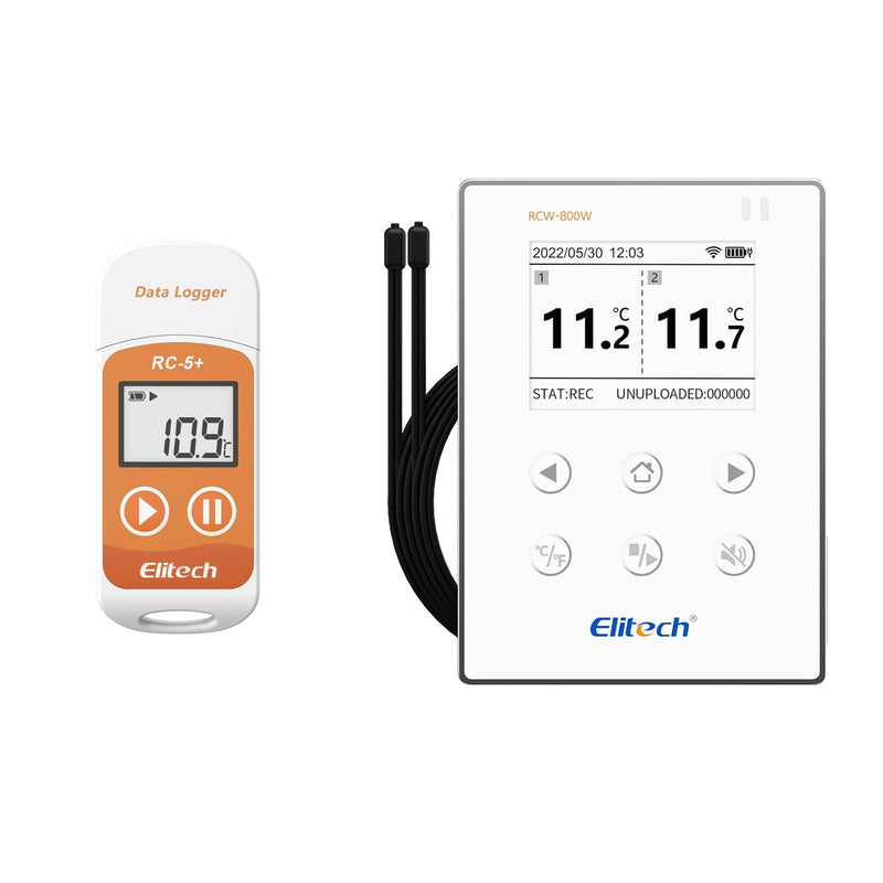 Elitech RC-5+Digital PDF USB Temperature Data Logger+Wireless Digital Data Logger Real-Time Monitor RCW-800W-TDE - Elitech Technology, Inc.