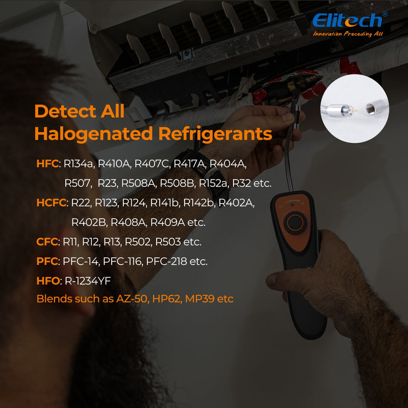 Elitech Refrigerant Leak Detector, CLD-100 Freon Leak Detector Car HVAC Halogen Refrigerant Leak Detector CFCs HCFCs HFCs - Elitech Technology, Inc.