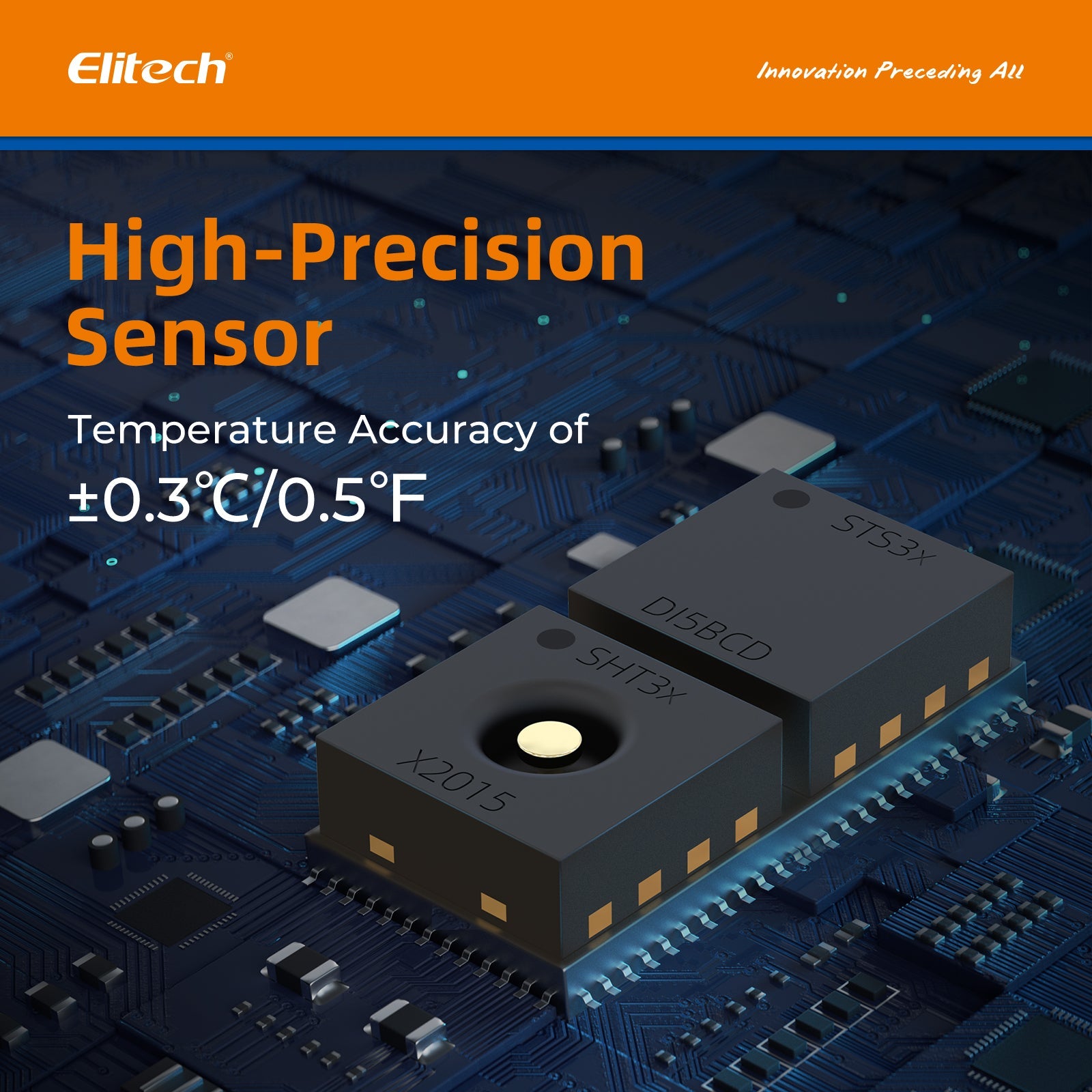 Elitech USB Digital Temperature Data Logger ( - 30 ~ 70°C/ - 22 ~ 158℉) Accuracy of±0.3℃/±0.6℉, Reusable Recorder with Shadow Data 16000 Points, Auto PDF Report, for Windows/MacOS, LogEt8 - Elitech Technology, Inc.