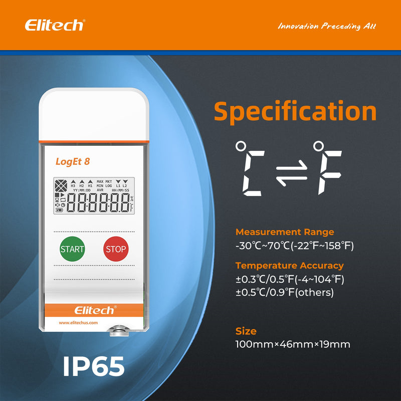 Digital Elitech Data Logger Thermometer – Temperature Recorder ...
