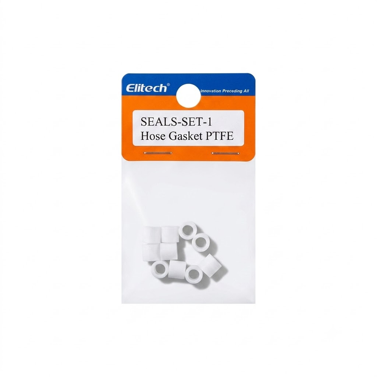 PTFE O-ring, white, hardness 60–65 Shore D (10 Pack)