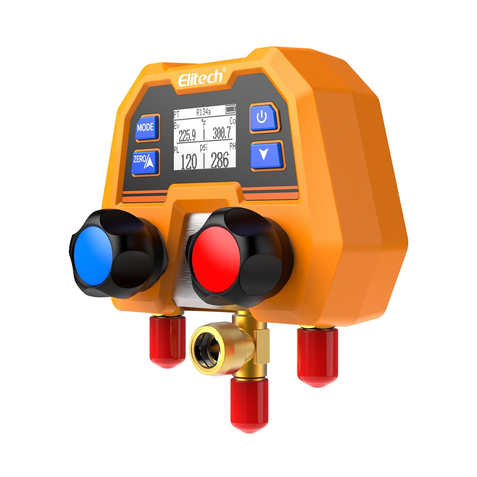 (Pre - order) Elitech Digital Manifold Gauge for HVAC, Refrigeration & AC Systems – Pressure & Temperature Measurement, LCD Display, DMG - 2SE - Elitech Technology, Inc.