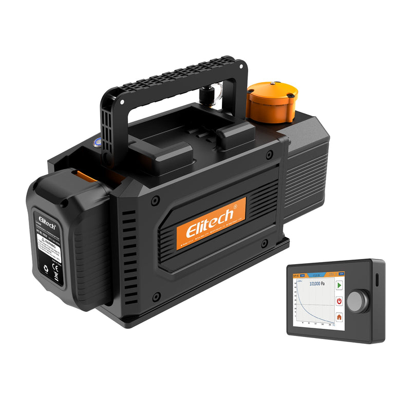 (Pre - order) Elitech SVP - DC Smart Cordless Vacuum Pump A2L Compatible , 2 - Stage HVAC Vacuum Pump, 1 L/s Pumping Rate, 2Pa Extreme Pressure, for HVAC/R - Elitech Technology, Inc.
