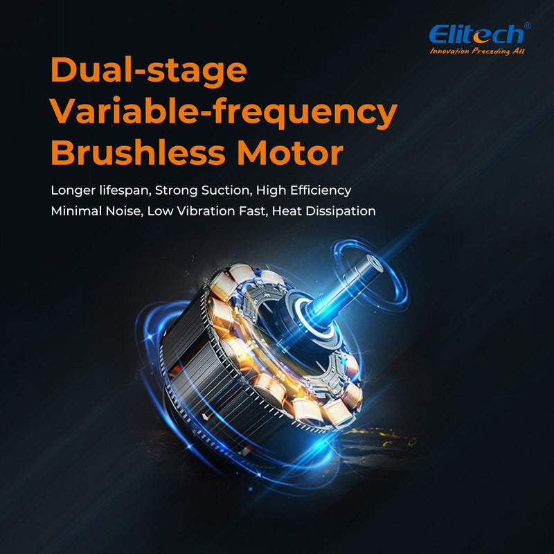 (Pre - order) Elitech SVP - DC Smart Cordless Vacuum Pump A2L Compatible , 2 - Stage HVAC Vacuum Pump, 1 L/s Pumping Rate, 2Pa Extreme Pressure, for HVAC/R - Elitech Technology, Inc.