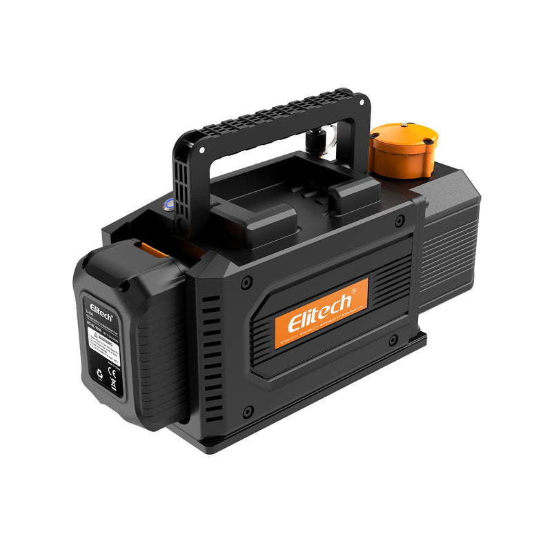 (Pre - order) Elitech SVP - DC Smart Cordless Vacuum Pump A2L Compatible , 2 - Stage HVAC Vacuum Pump, 1 L/s Pumping Rate, 2Pa Extreme Pressure, for HVAC/R - Elitech Technology, Inc.