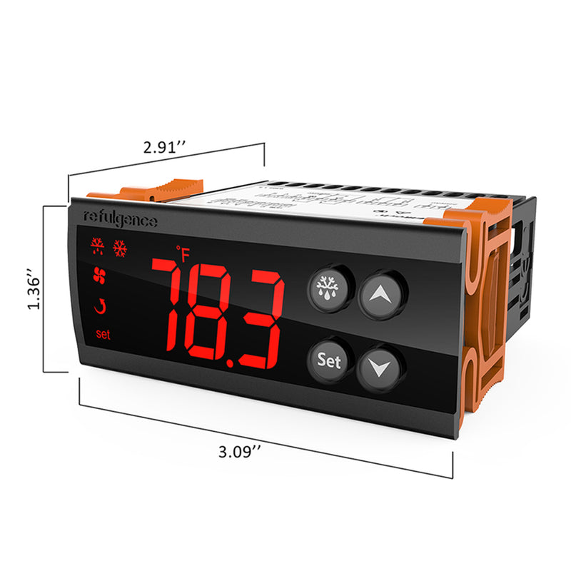 Elitech ECS-02CX Régulateur de température numérique 110 V Fahrenheit et Centigrade Thermostat Refroidissement Chauffage