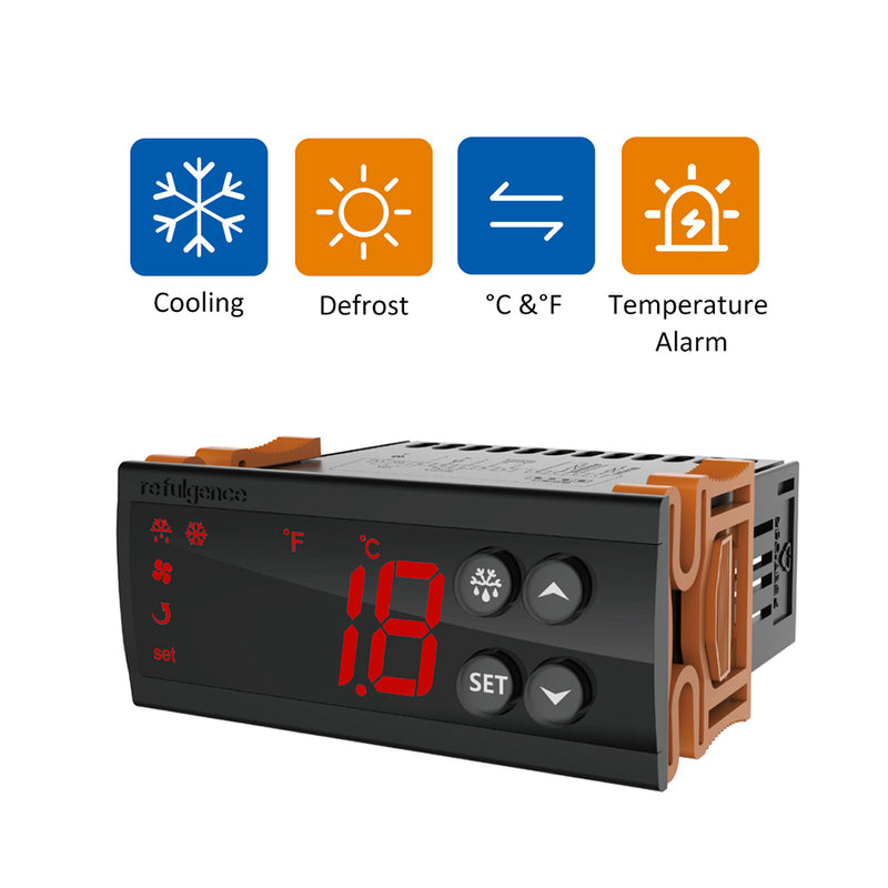 Elitech ECS-02CX Régulateur de température numérique 110 V Fahrenheit et Centigrade Thermostat Refroidissement Chauffage
