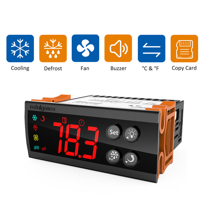 Elitech ECS-180neo Digital Temperature Controller 3-Stage Output 2 Sensors Fahrenheit and Celsius Optional