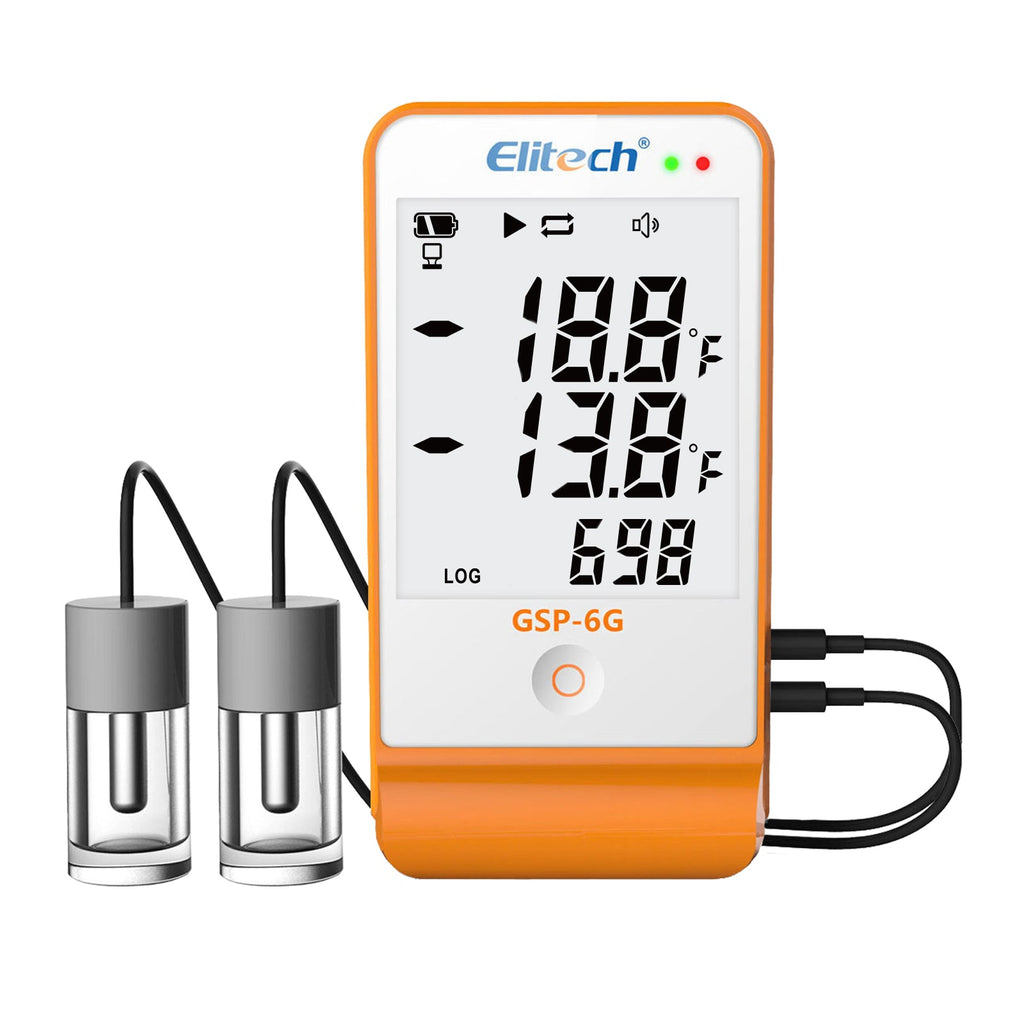 Elitech GSP-6G Digital Data Logger with Detachable Buffered Probe ...