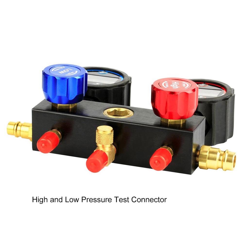 Hardy Tools Diagnostische tool, spruitstuk, meter, set, voor R134A, R410a, R134a en R1234yf met Hardy Tools Diagnostische tool, spruitstuk, meter, set, voor R134A, R410a, R134a en R1234yf met