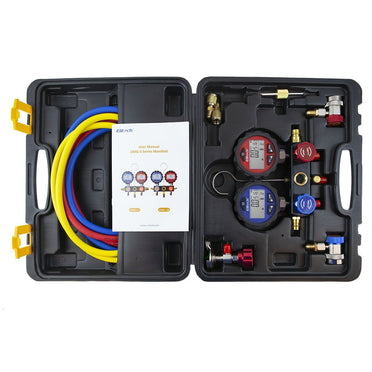 Elitech DMG-3 Digital HVAC Manifold Gauge Set 3 Hose with Case - Elitech Technology, Inc.