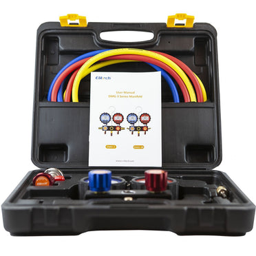 Elitech DMG-3B AC Manifold Gauge Set 2 Way Auto Repair - Elitech Technology, Inc.