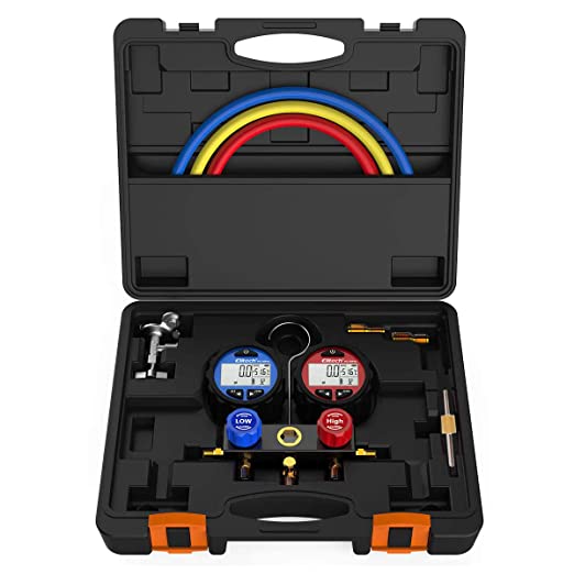 Elitech DMG-3B AC Manifold Gauge Set 2 Way for R134A R410A & R22 in Auto Repair - Elitech Technology, Inc.