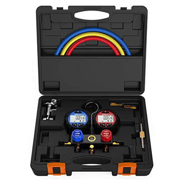Elitech DMG-3B AC Manifold Gauge Set 2 Way for R134A R410A & R22 in Auto Repair - Elitech Technology, Inc.