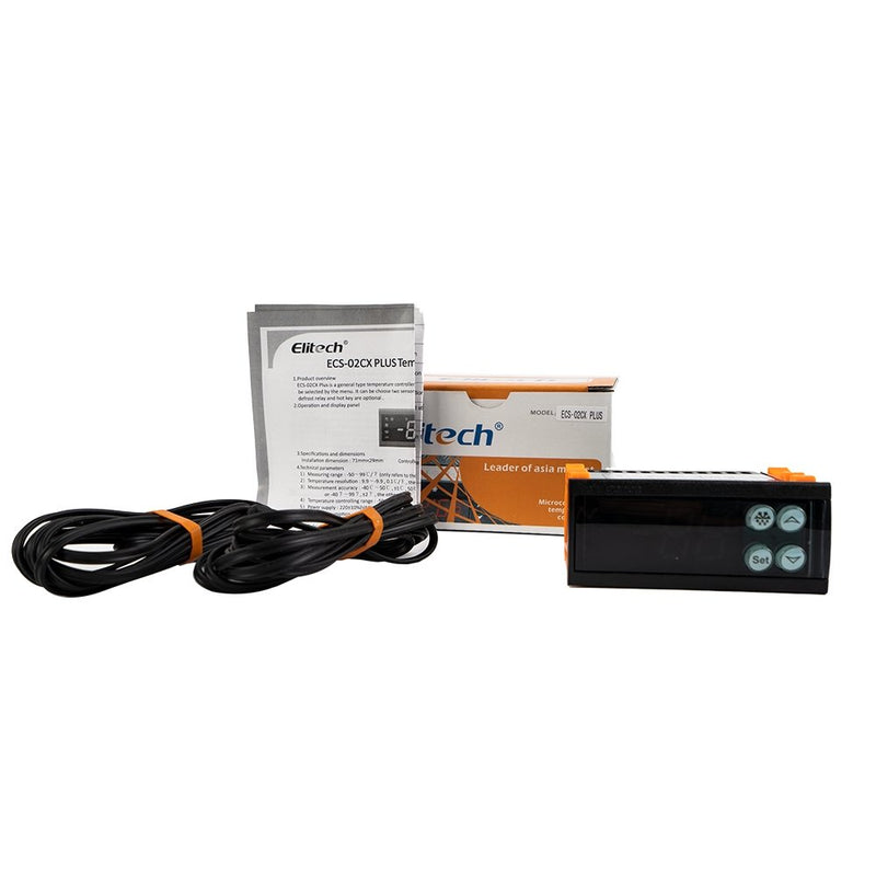 Elitech ECS-02CX Digital Temperature Controller 110V Fahrenheit and Centigrade Thermostat Cooling Heating - Elitech Technology, Inc.