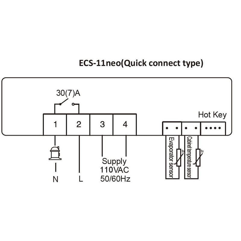 Elitech ECS-11neo 110V Digital Temperature Controller Box Recorder Centigrade Thermostat w Sensor - Elitech Technology, Inc.