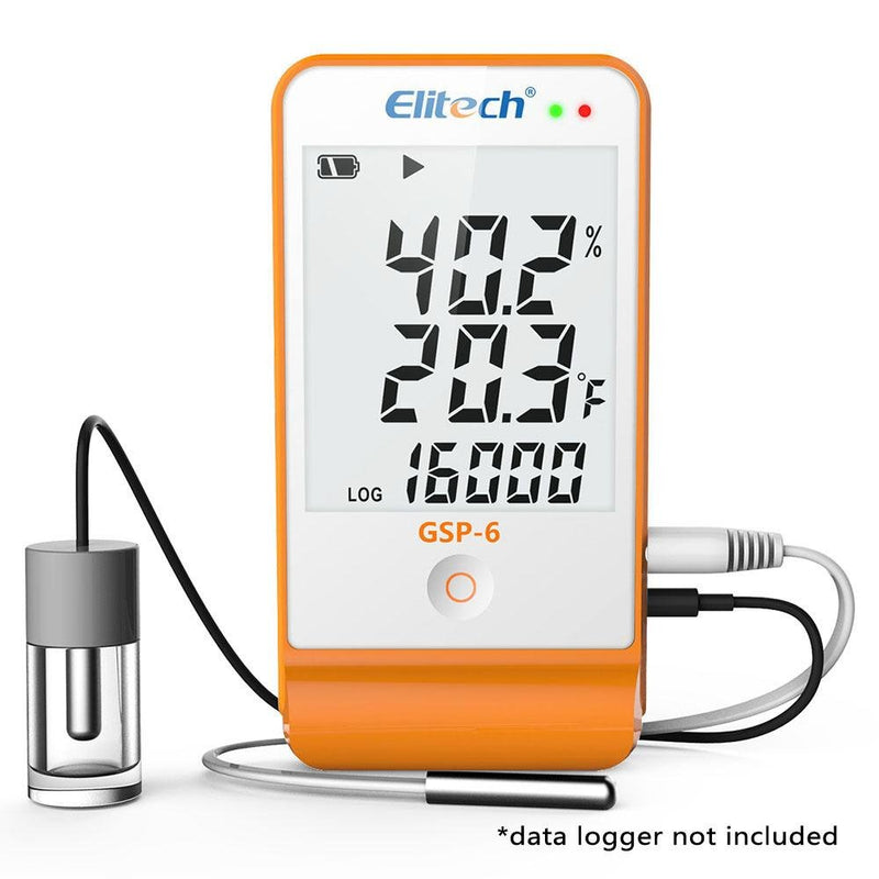 Elitech GSP-6 External Temperature Sensor Glycol Bottle for Life Science, Vaccine and Medicine - Elitech Technology, Inc.