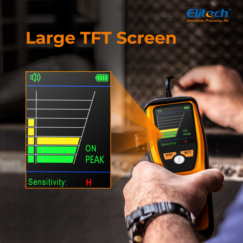 Elitech ILD-100 Infrared Refrigerant Leak Detector 10 Years' Sensor Life Rechargeable Durable Halogen Leakage Tester - Elitech Technology, Inc.