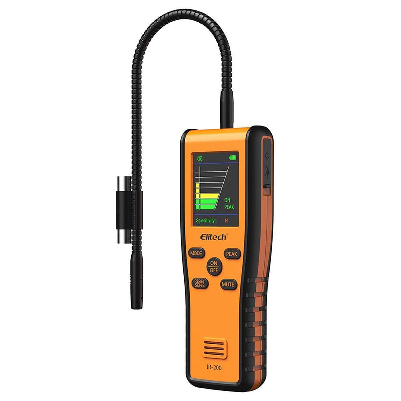 Elitech leak detector IR-200 Infrared & Heated Diode Refrigerant Leak Detector for Air Conditioner and Automotive Repair - Elitech Technology, Inc.