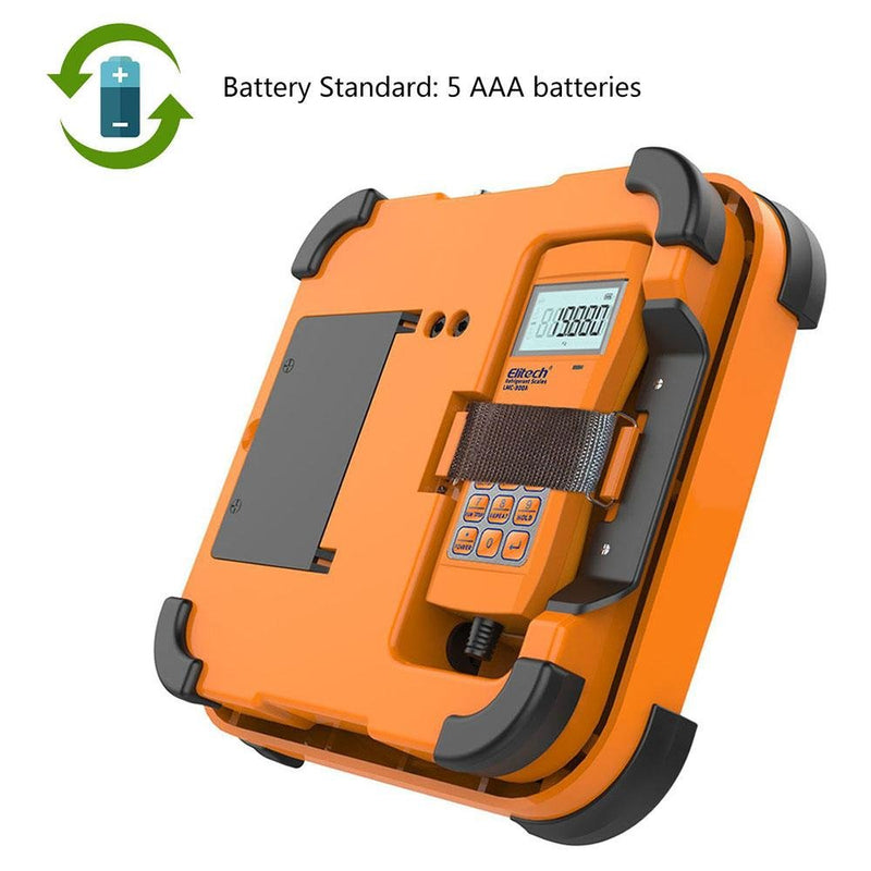 Elitech LMC-300A HVAC Refrigerant Charging Scale with Solenoid 330 Lbs - Elitech Technology, Inc.