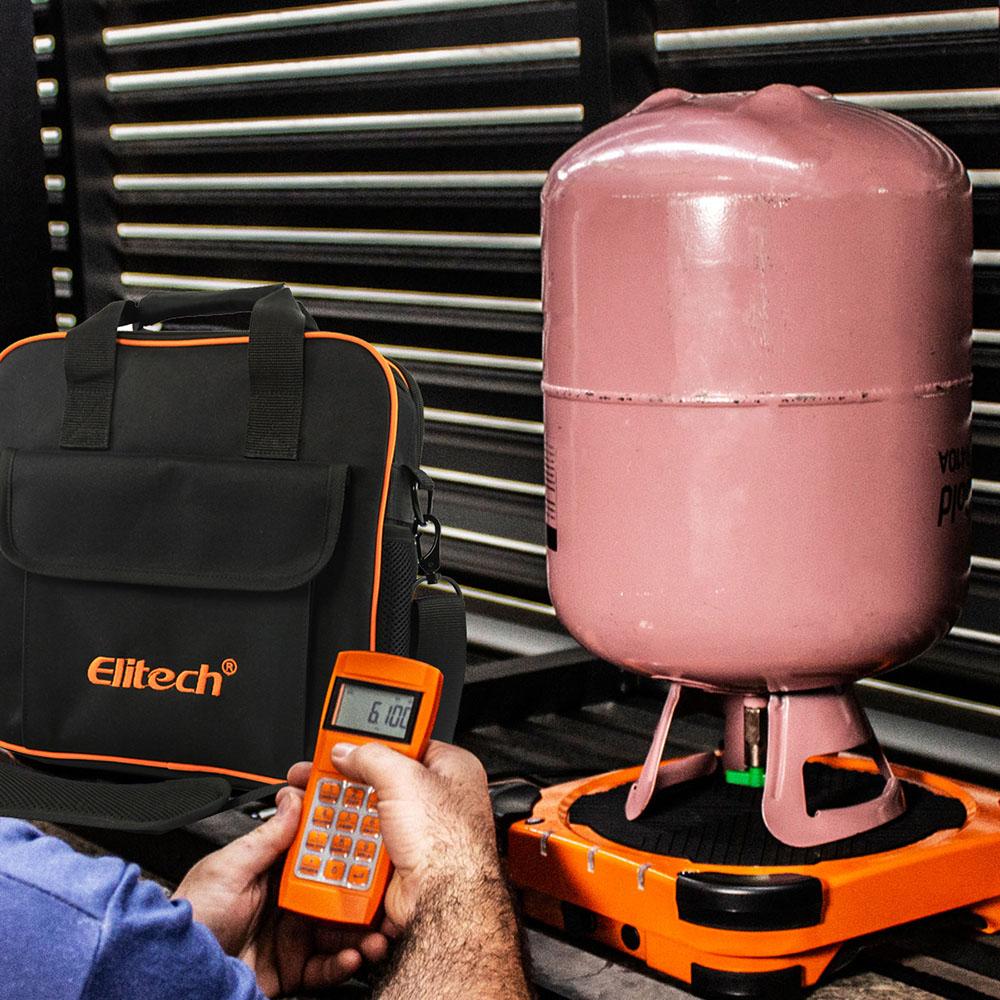 Elitech LMC-310 Bluetooth Refrigerant Electronic Charging Scale w/ Charging Valve at 220 lbs/100kgs - Elitech Technology, Inc.