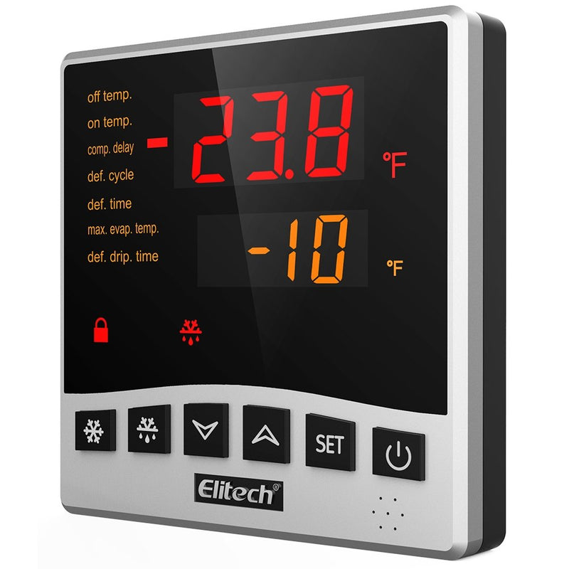 Elitech LTC-100 Split Temperature Electrical Boards Digital Large Screen Temperature Control Module Cold room Refrigerator Cooling Defrost Fan 110V - Elitech Technology, Inc.