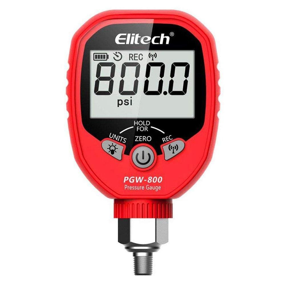 Elitech PGW-800 Bluetooth Digital Pressure Gauge HVAC APP Alerts - Elitech Technology, Inc.